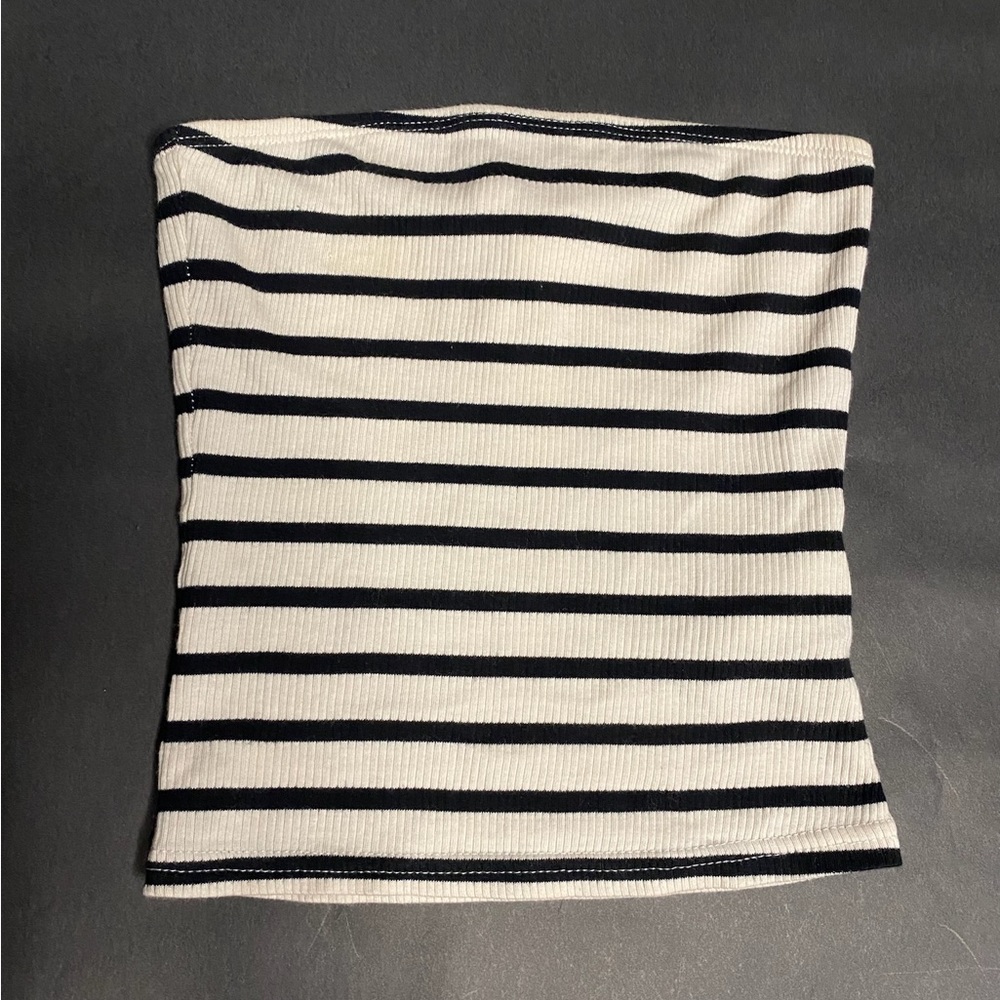 Cute black n white tube top